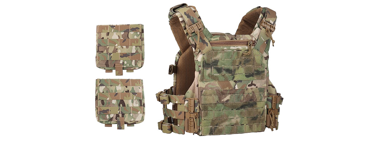 K19 Full-Size Tactical Plate Carrier - (Camo) - Click Image to Close