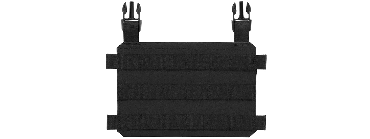 MOLLE Mounting Plate For Tactical Vest - (Black) - Click Image to Close