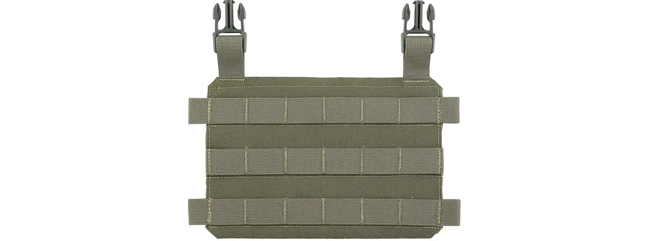 MOLLE Mounting Plate For Tactical Vest - (OD Green) - Click Image to Close