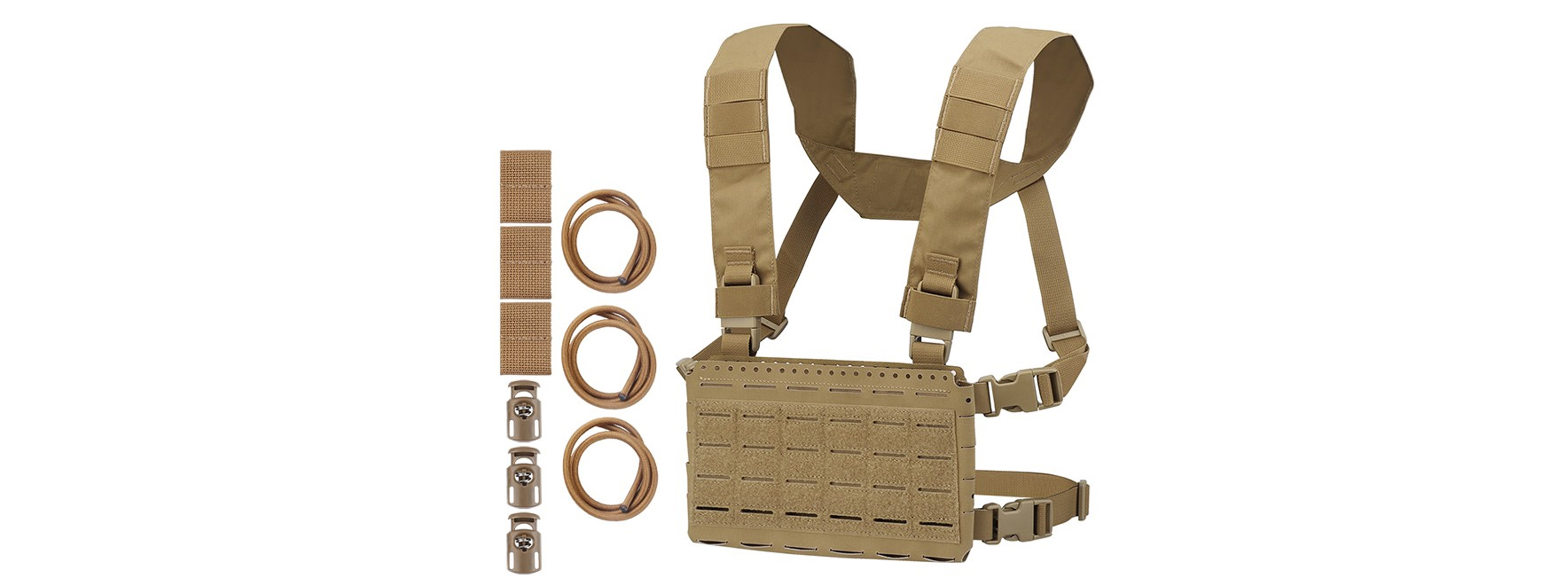 M4 Triple Magazine Elastic Plate - (Tan) - Click Image to Close