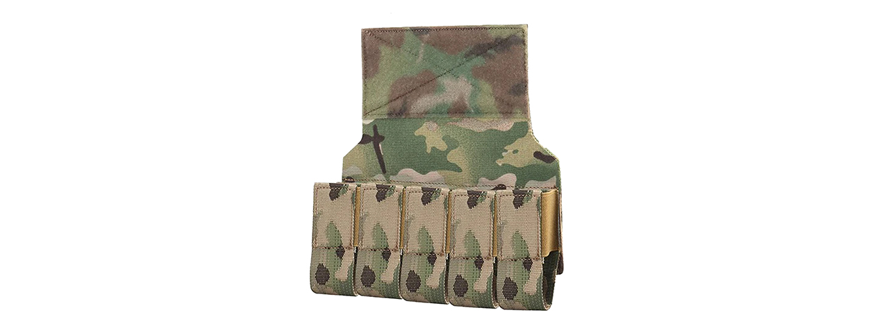 MOLLE Webbing Quintuplets Grenade Pouches For Tactical Vest Expansion - (Camo - Click Image to Close