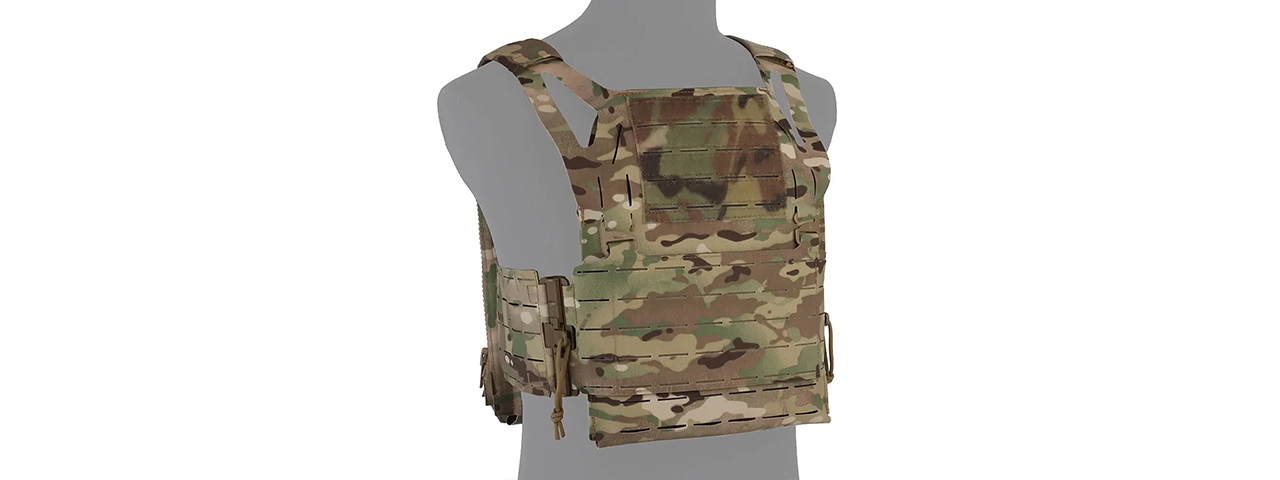 Military Tactical Vest Quick Release Plate Carrier - (Camo) - Click Image to Close