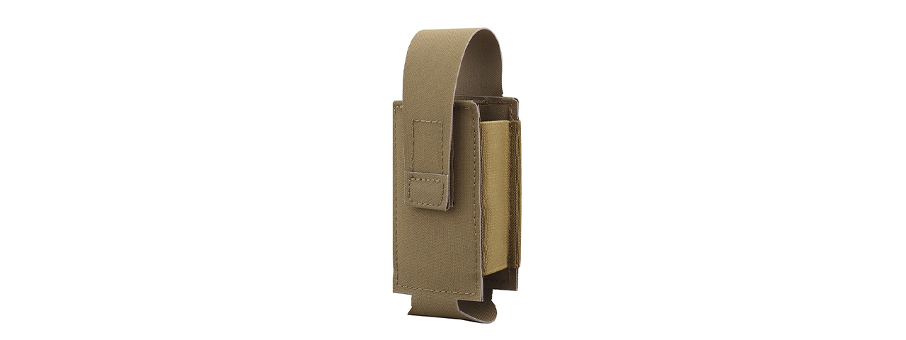 Tactical Airsoft Grenade Pouch - (Tan) - Click Image to Close