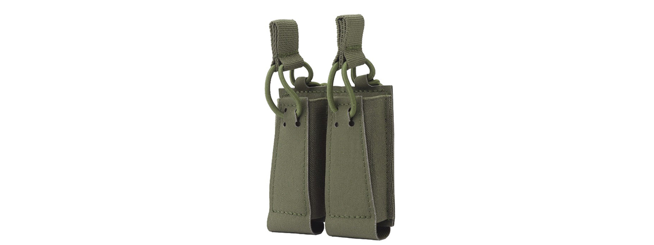 Tactical Assaulter Double Pistol Mag Pouch - (Ranger Green) - Click Image to Close