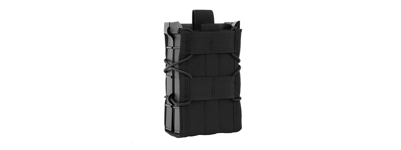 Tiger Type Double Magazine Pouch - (Black) - Click Image to Close