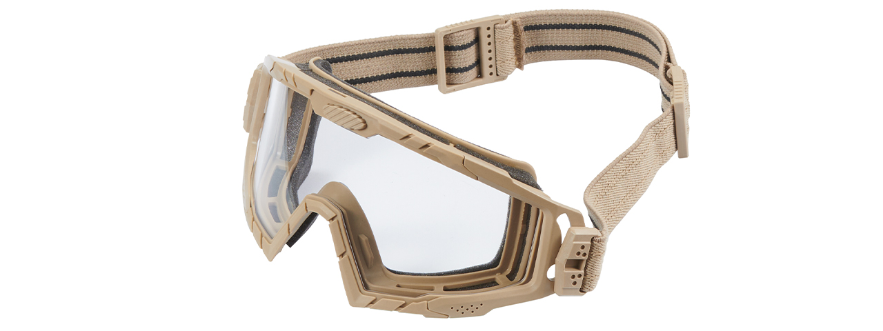 FMA SI Ballistic Goggle 2.0 with Transparent Lens - (Dark Earth) - Click Image to Close