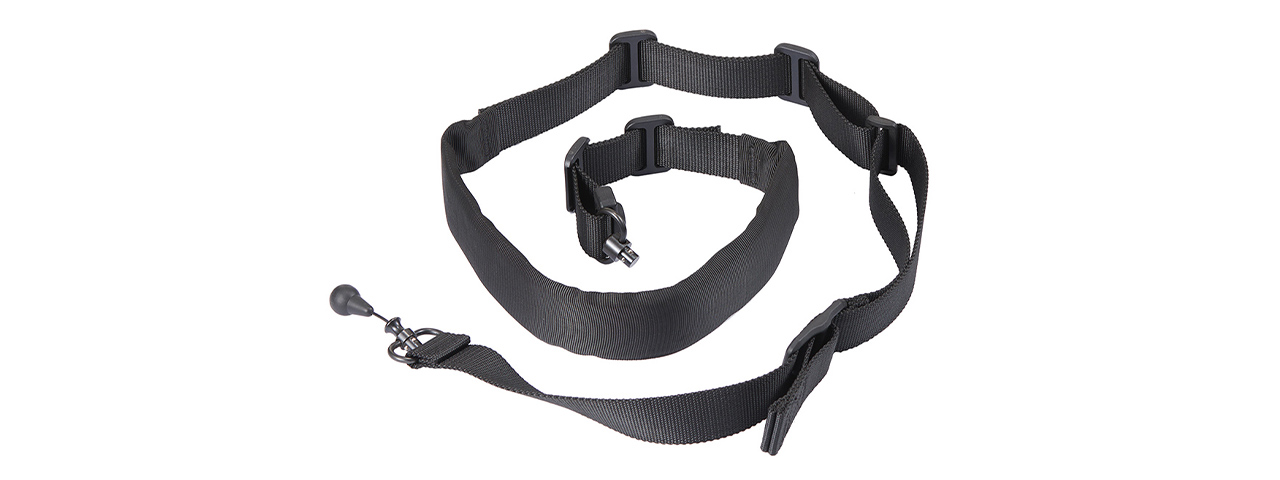 Lancer Tactical QD 2 Point Rifle Sling - (Black) - Click Image to Close