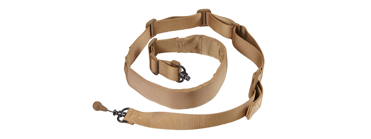 Lancer Tactical QD 2 Point Rifle Sling - (Tan) - Click Image to Close