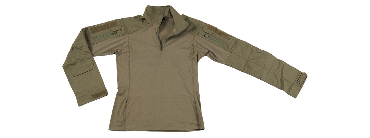 Lancer Tactical Gen4 Combat BDU L Airsoft Shirt - (Ranger Green) - Click Image to Close