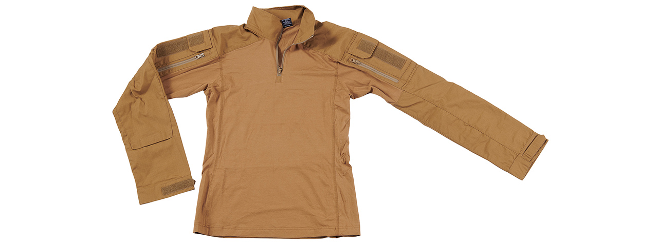 Lancer Tactical Gen4 Combat BDU XL Airsoft Shirt - (Tan) - Click Image to Close