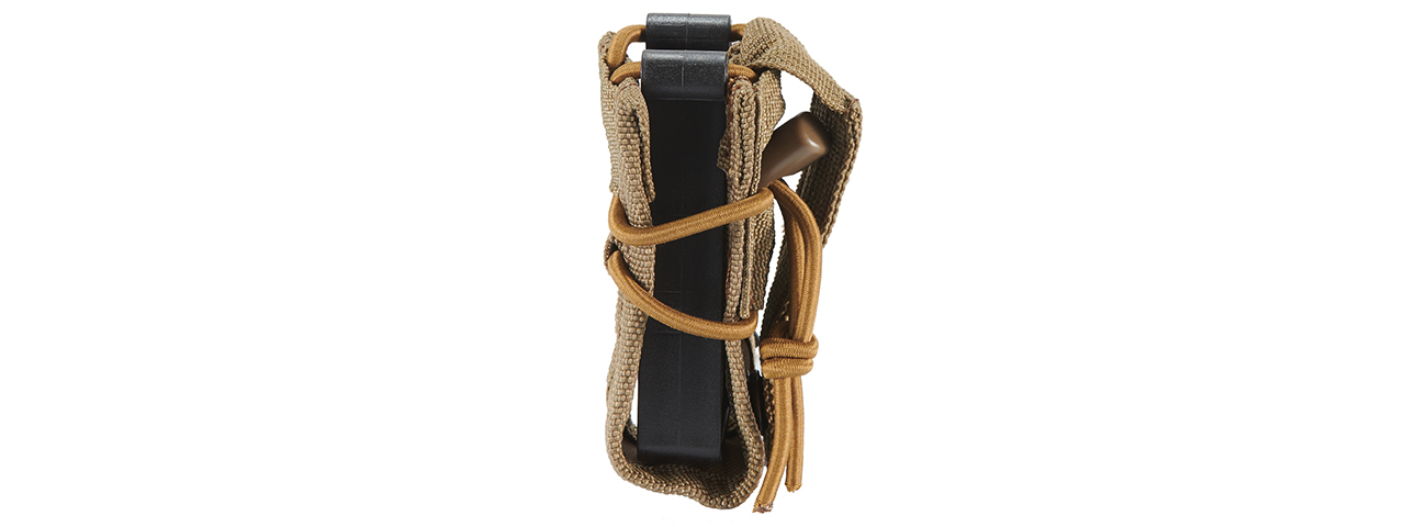 Lancer Tactical Single Molle Pistol Magazine TKO Pouch - (Camo) - Click Image to Close