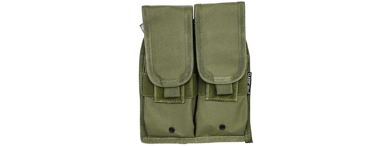 Classic Army Classic Double AK47 Magazine Pouch - (OD Green) - Click Image to Close