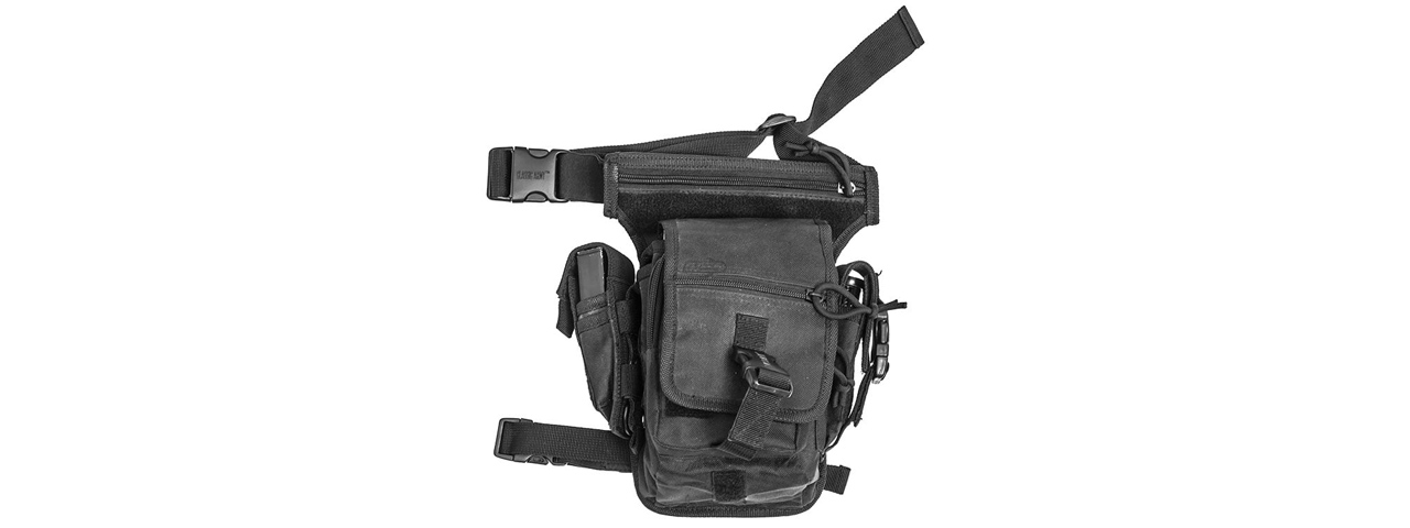 Classic Army Tactical Drop Leg Pouch - (Black) - Click Image to Close