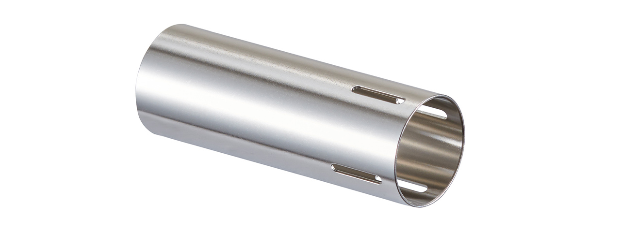 SHS Upgraded Ported AEG Cylinder - (Silver) - Click Image to Close