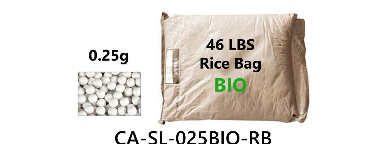 Lancer Tactical 46 lbs Rice Bag Airsoft 0.25g BBs - (White) - Excludes Free Shipping - Click Image to Close