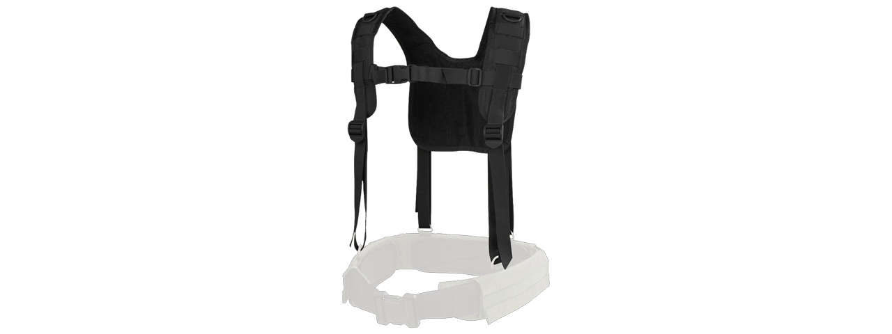 Condor Outdoor Shoulder H-Harness - (Black) - Click Image to Close