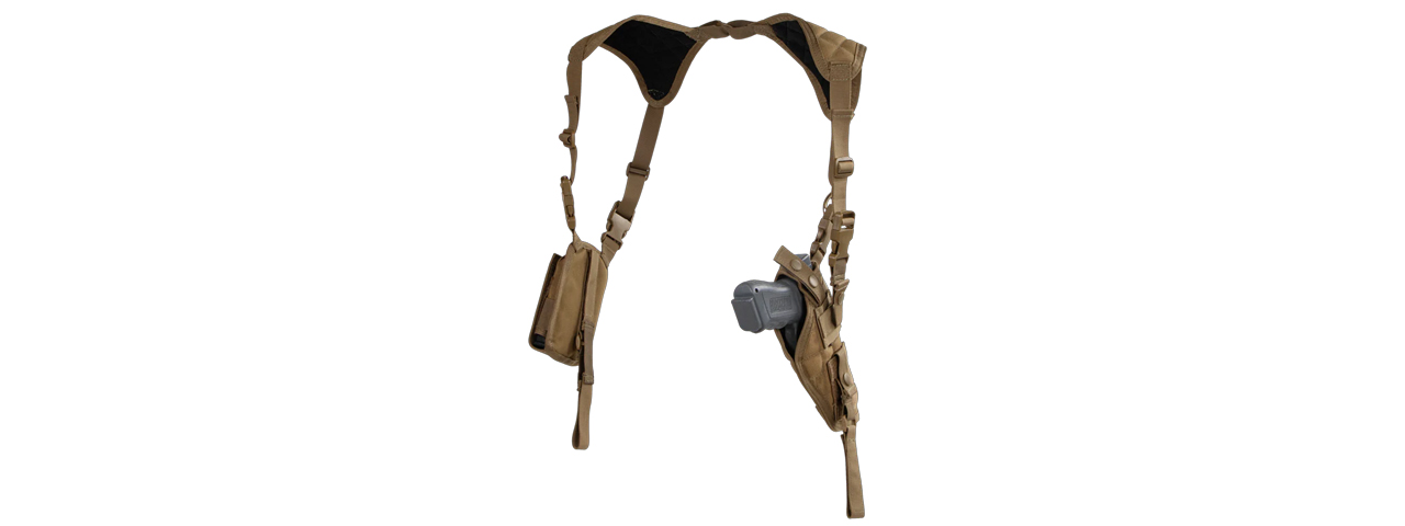 Condor Outdoor Vertical Shoulder Holster - (Tan) - Click Image to Close