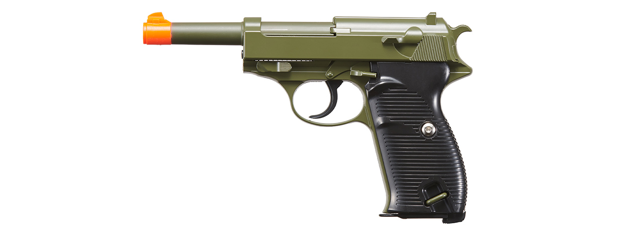 Galaxy G21 Airsoft Metal Spring Pistol - (OD Green) - Click Image to Close