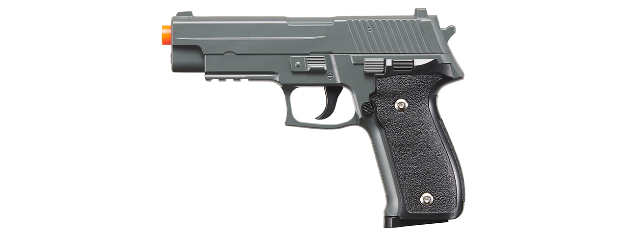 Galaxy G26 Airsoft Metal P226 Spring Pistol - (Gray) - Click Image to Close