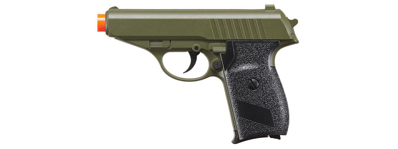 Galaxy G3 Metal Spring Powered Airsoft Pistol - (OD Green) - Click Image to Close