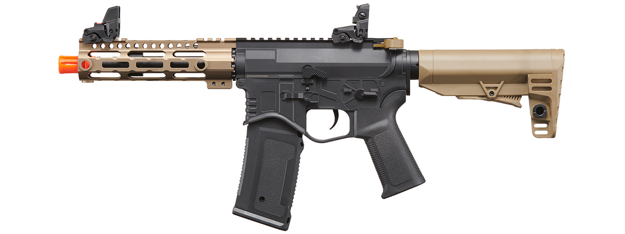 Golden Eagle Combat AR 7'' AEG Airsoft Rifle - (Two-Tone) - Click Image to Close