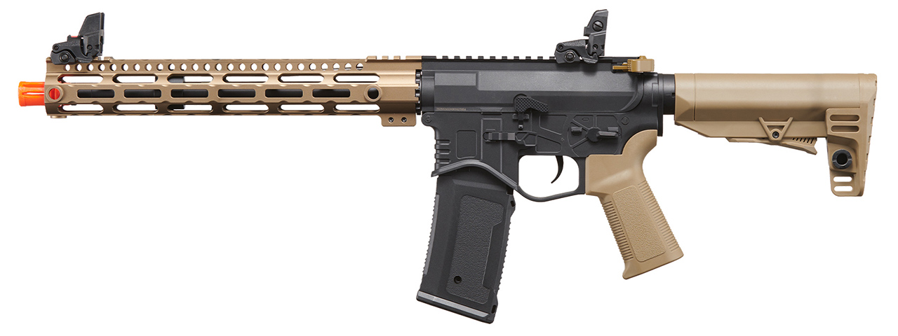 Golden Eagle Combat AR 12.5'' AEG Airsoft Rifle - (Two-Tone) - Click Image to Close