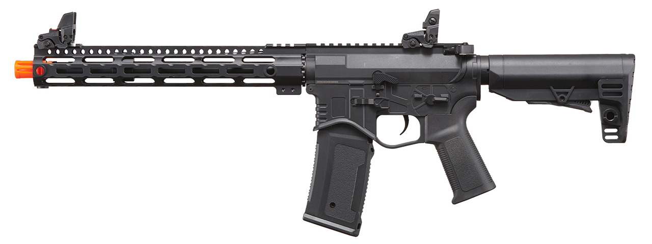 Golden Eagle Combat AR 12.5'' AEG Airsoft Rifle - (Black) - Click Image to Close