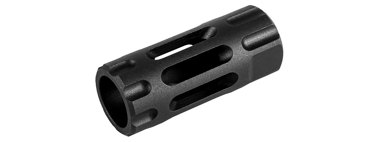 G&G S-Series Steel Flash Hider Type 13 14mm CCW - (Black) - Click Image to Close