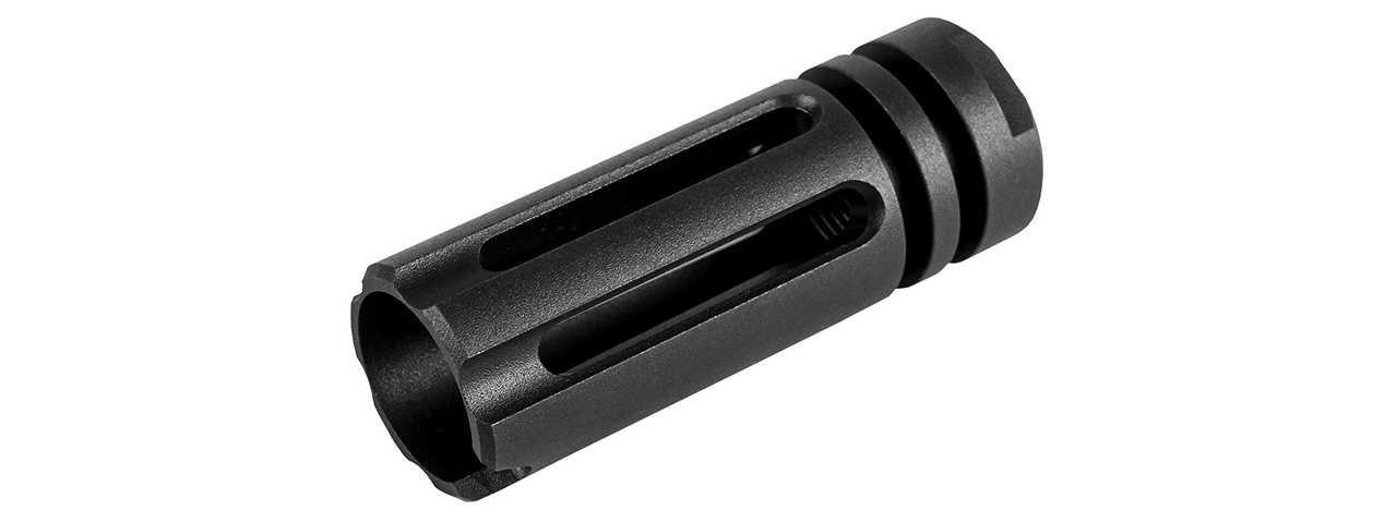 G&G S-Series Steel Flash Hider Type 14 14mm CCW - (Black) - Click Image to Close