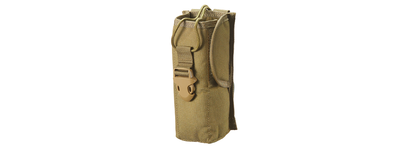 TMC Airsoft MOLLE PRC 148 Radio 1000D Cordura Pouch Accessory - Tan - Click Image to Close