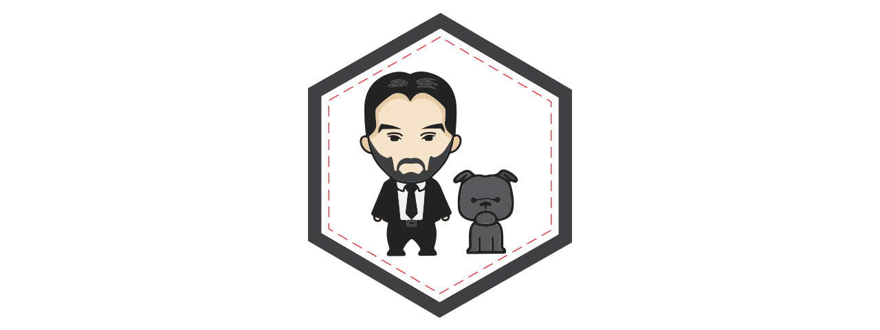 John Wick Companion PVC Patch - Click Image to Close