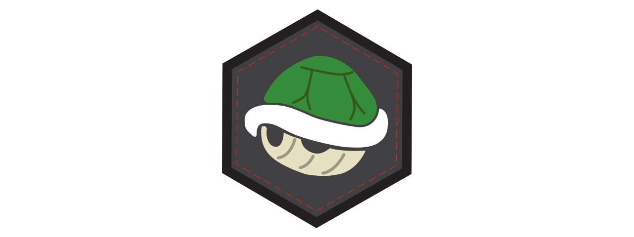 Koopa Green Shell PVC Patch - Click Image to Close