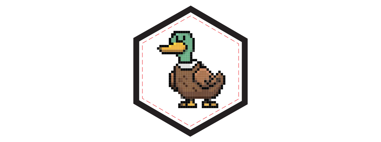 Mallard Duck PVC Patch - Click Image to Close