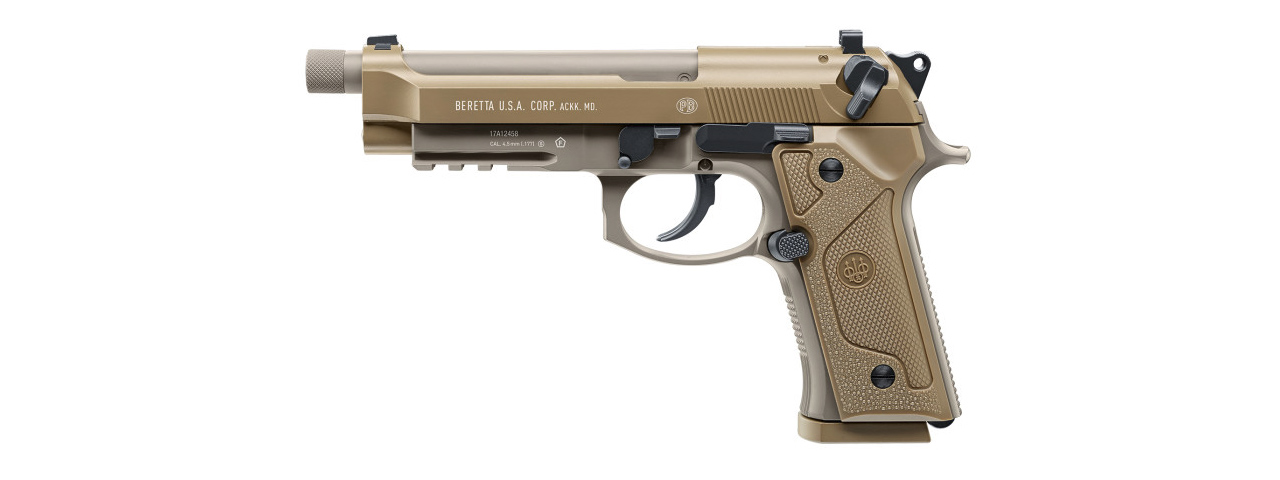 Umarex Beretta M9A3 Full Auto .177 Caliber CO2 GBB Pistol - (Tan) - Click Image to Close