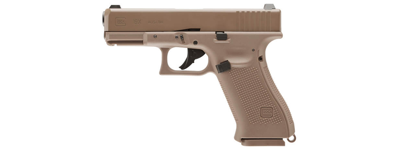 Umarex Glock G19X .177 GBB Pistol - (Coyote) - Click Image to Close