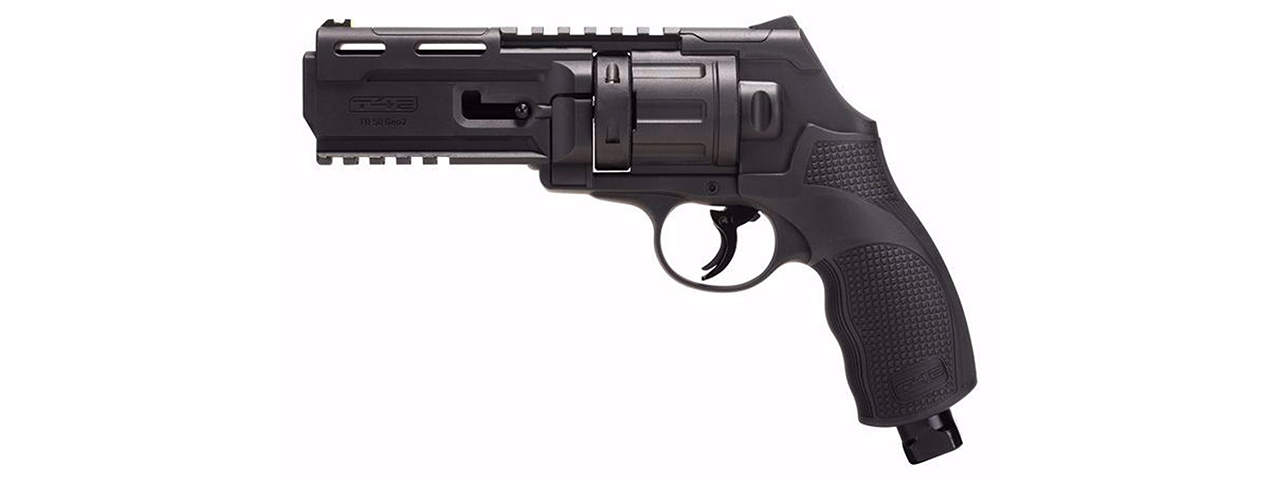 Umarex T4E TR 50 Gen 2 Paintball Marker Revolver - (Black) - Click Image to Close