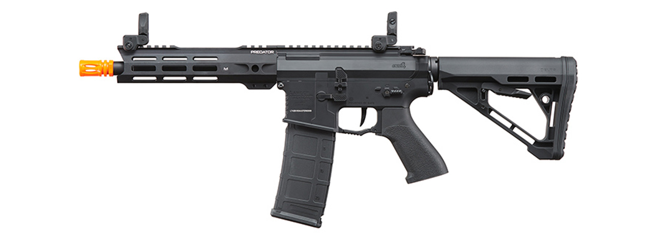 Lancer Tactical Gen 4 Predator 8" CQB AEG w/ Aster II Bluetooth ETU (Black) - Click Image to Close