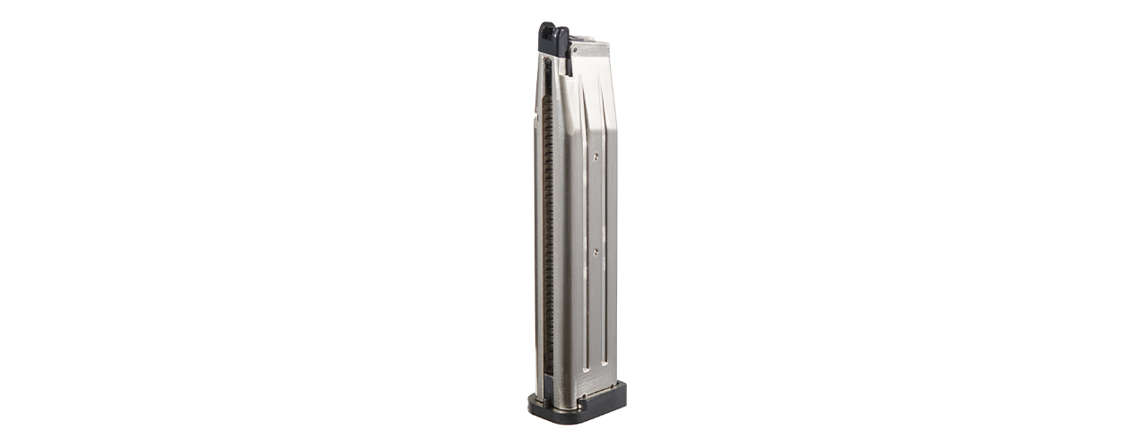 Lancer Tactical Knightshade 45 Round Hi-Capa Green Gas Magazine - (Silver) - Click Image to Close