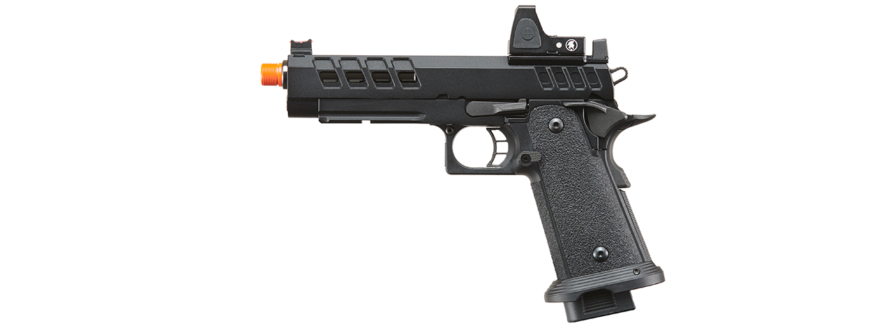 Lancer Tactical Heracles Hi-Capa Gas Blowback Airsoft Pistol - (Black w/ Reflex Dot) - Click Image to Close