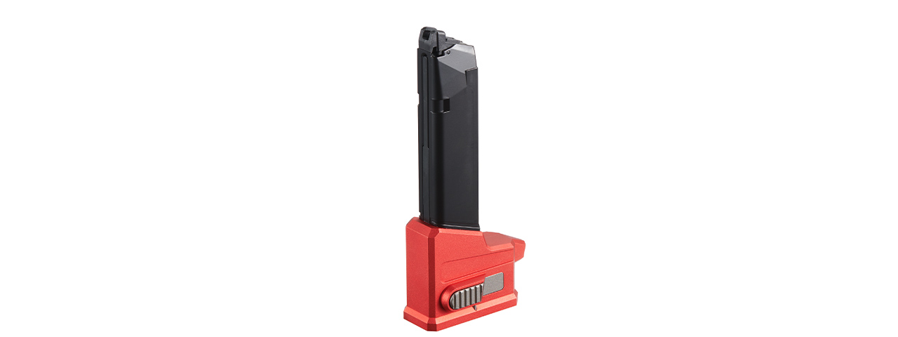 Lancer Tactical HPA AEG M4 Magazine Adaptor For AAP01 Airsoft Pistols - (Red) - Click Image to Close