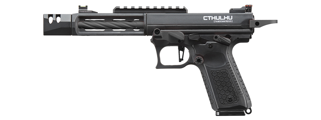 Lancer Tactical x Tandemkross CTHULHU Gas Blow Back Pistol - (Black) - Click Image to Close