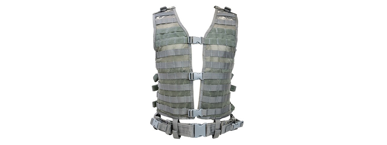 NcStar/Vism PAL/MOLLE Modular Vest - (Large/Digital Camo) - Click Image to Close