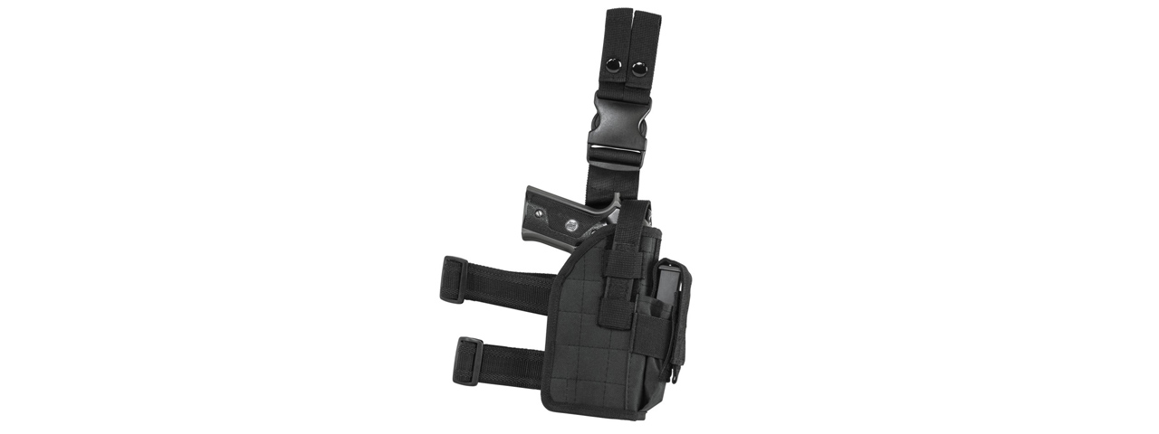 NcStar VISM Universal Drop Leg Holster - (Black) - Click Image to Close