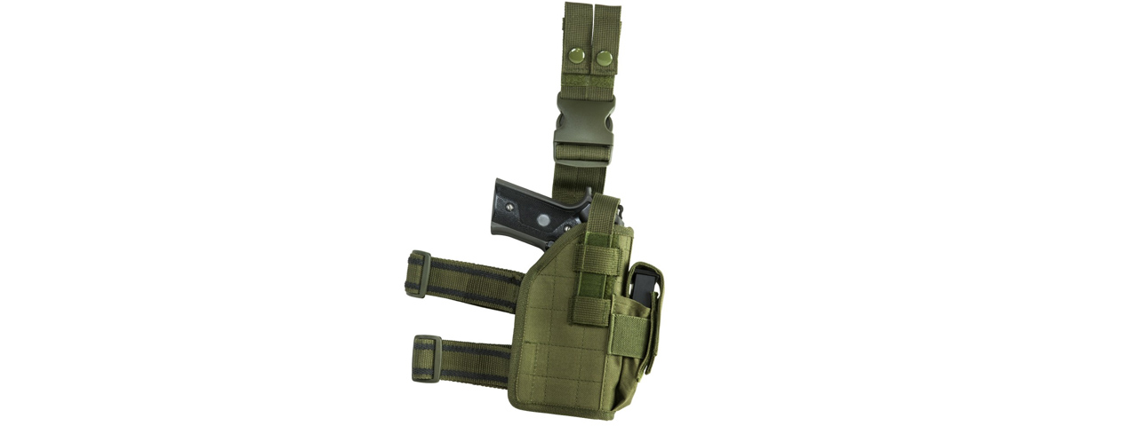 NcStar VISM Universal Drop Leg Holster - (Green) - Click Image to Close