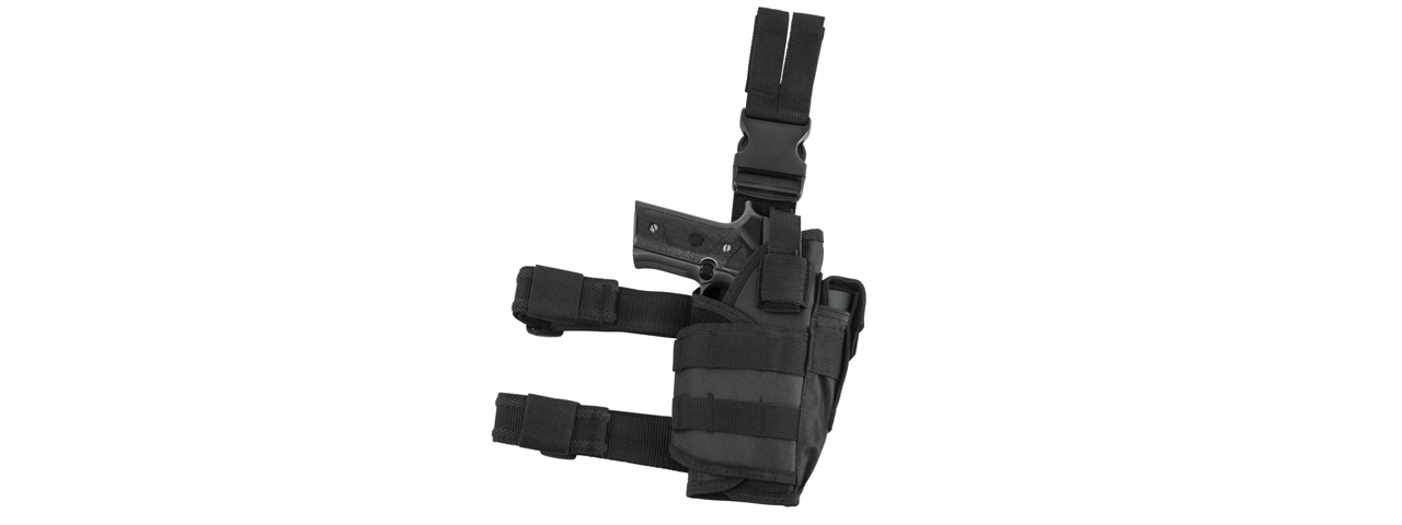 NcStar VISM 2955 Drop Leg Tactical Holster - (Black) - Click Image to Close