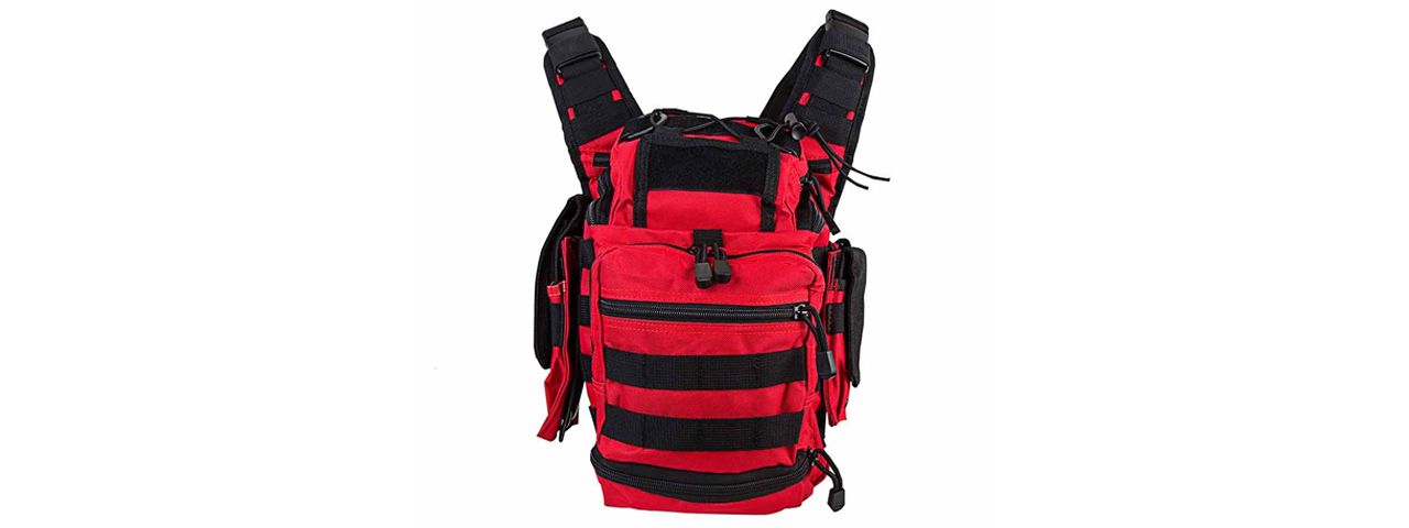 NcStar Vism First Responders Utility Bag - (Red w/ Black) - Click Image to Close