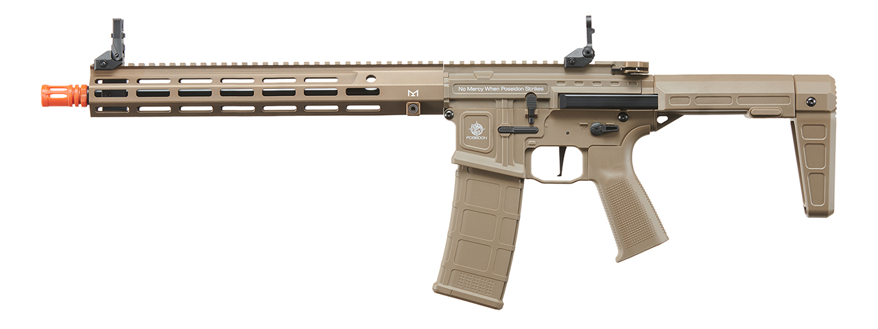 Poseidon Punisher 14" AEGR Rifle w/ Medusa Mosfet - (Tan) - Click Image to Close