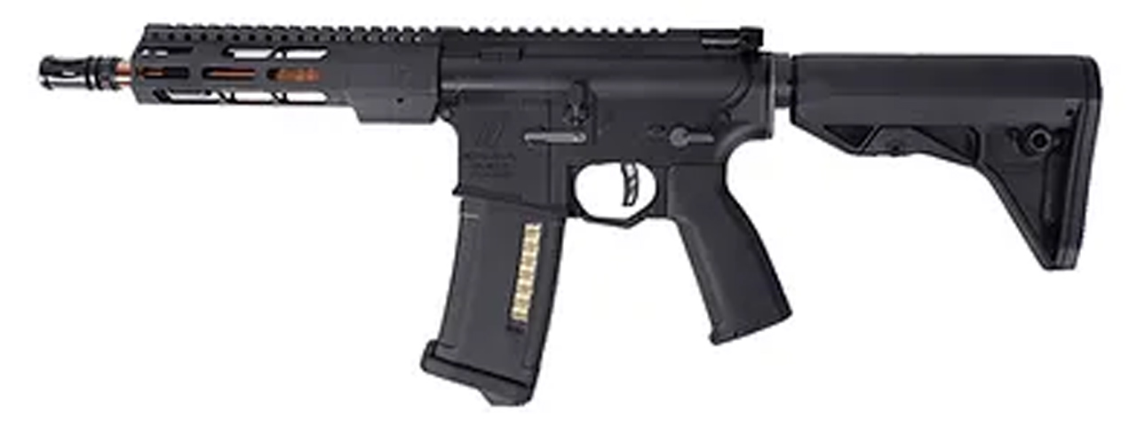 PTS Syndicate Zev - Core Elite CQB 7.5 inch Airsoft AEG Rifle w/PTS EPM - (Black) - Click Image to Close