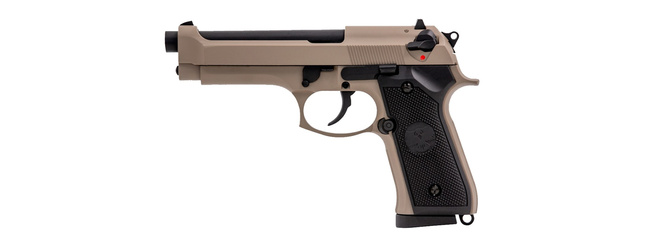 Vorsk Raven R92F GBB Pistol - (Black/Tan) - Click Image to Close