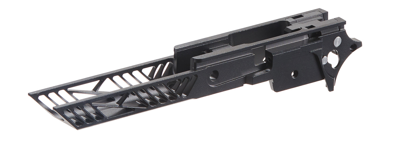 Dr. Black CNC Aluminum Frame Type 01 For TM Hi-CAPA 4.3 GBB Pistols - (Black) - Click Image to Close